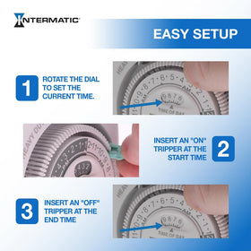 Easy programming to set two On/Off intervals per day.