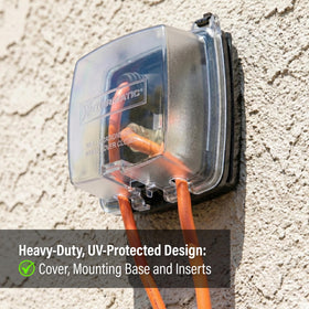 Intermatic WP1020C clear cover enhances receptacle visibility