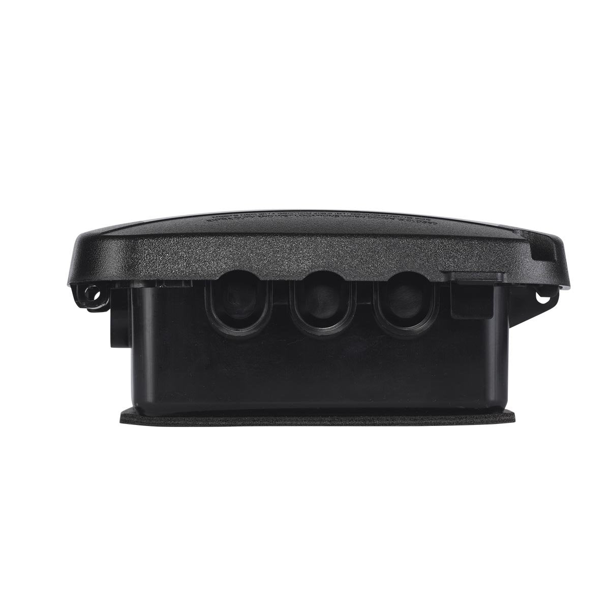 Lockable hasp on WP5100BL weatherproof cover for tamper resistance