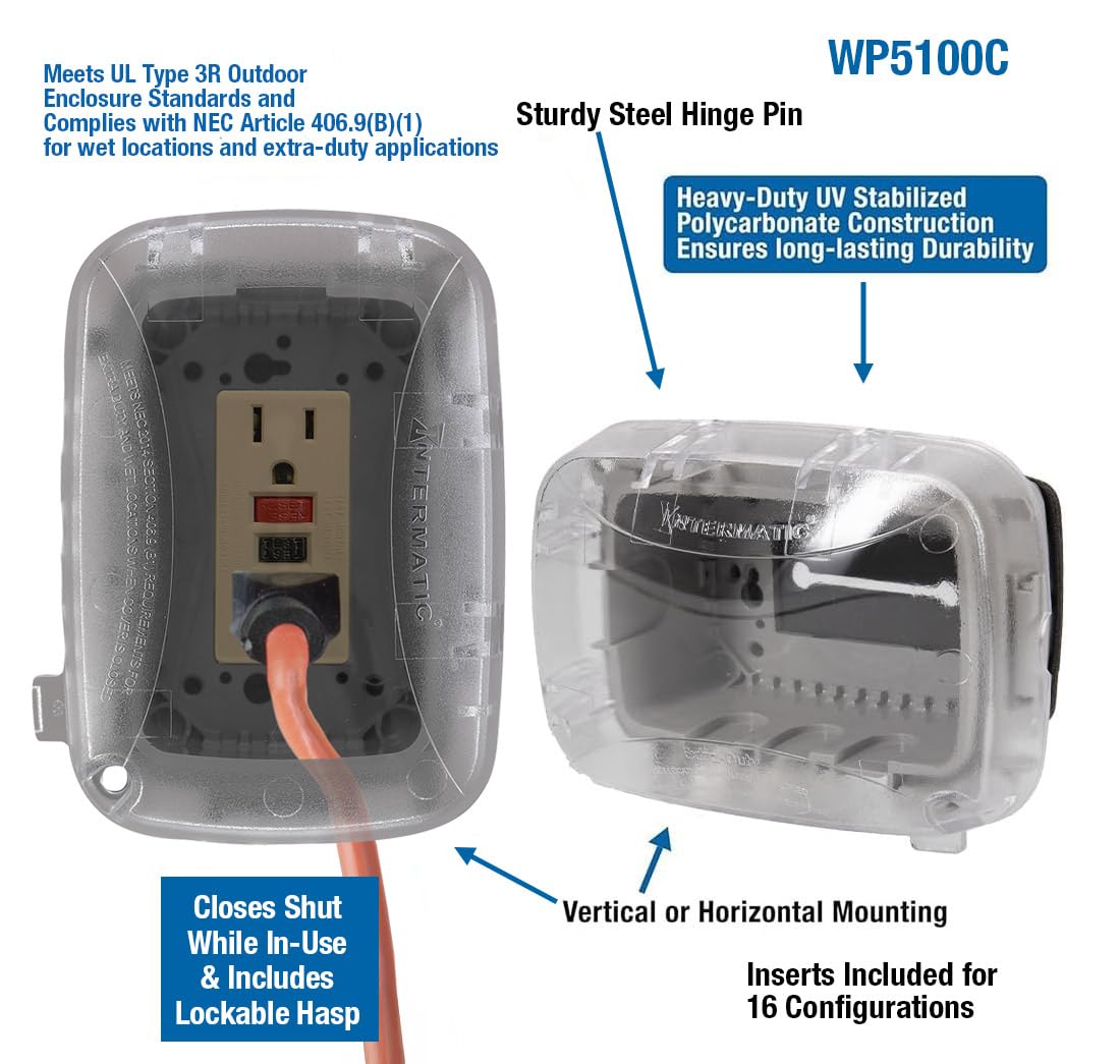 Close-up of WP5100C durable plastic construction for rugged outdoor use