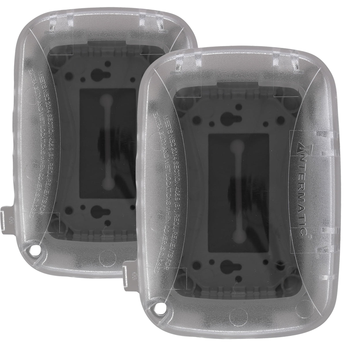 Intermatic WP5100C weatherproof box cover protects outdoor outlet from rain and snow