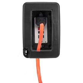 Intermatic WP6000BL side view highlighting versatile mounting for outdoor use