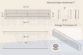 Internal Vents door vent in bathroom or cabinet supports steady airflow and door protection