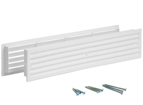Internal Vents door vent two-sided grille in white improves airflow between rooms