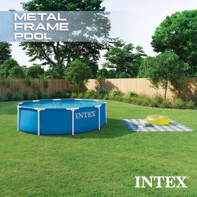 Intex 28200EP quick setup showing water readiness in 30 minutes.