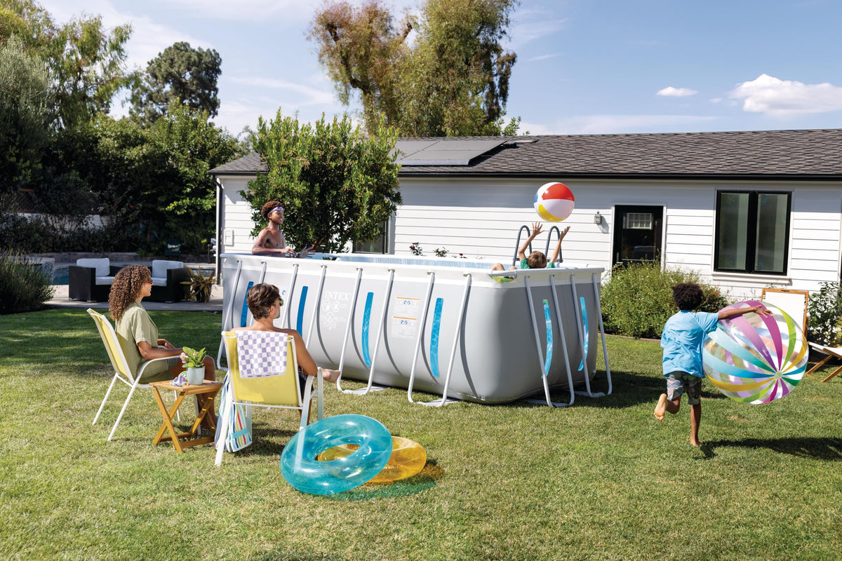 Intex Prism Frame Clearview pool joints are rust-resistant for long-lasting durability.