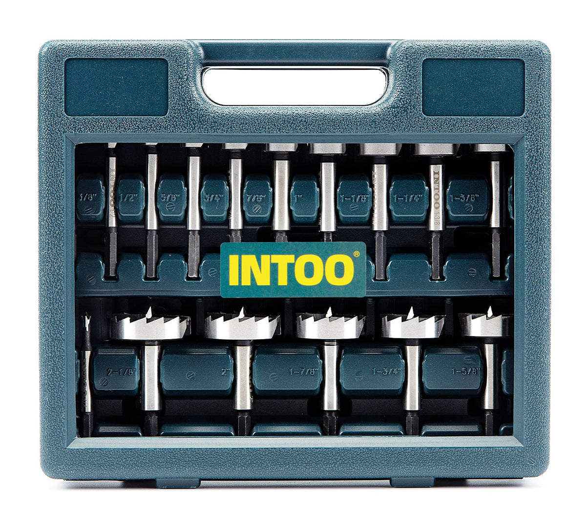 INTOO hex shank Forstner bit set, 1/4in size focused, precise wood pocket holes