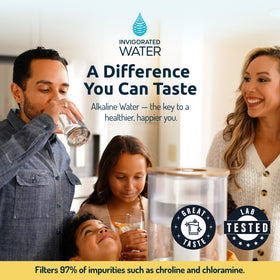 Invigorated Water PH001 KDF stage reduces heavy metals and chlorine