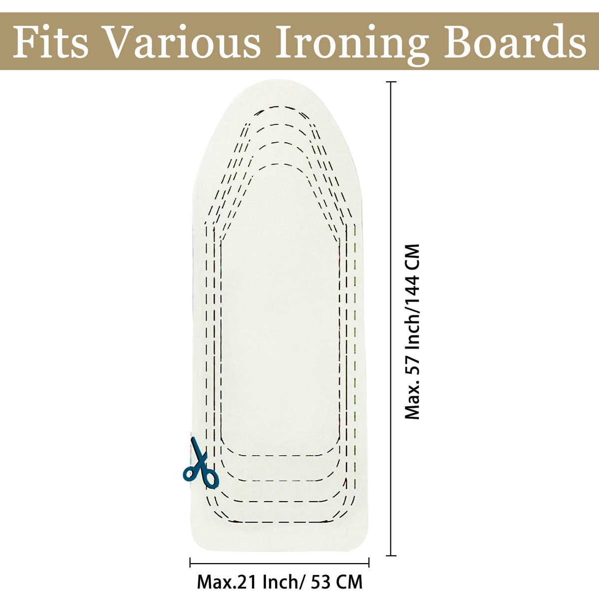 Invwanhing felt underlay for ironing boards enhances heat distribution and durability