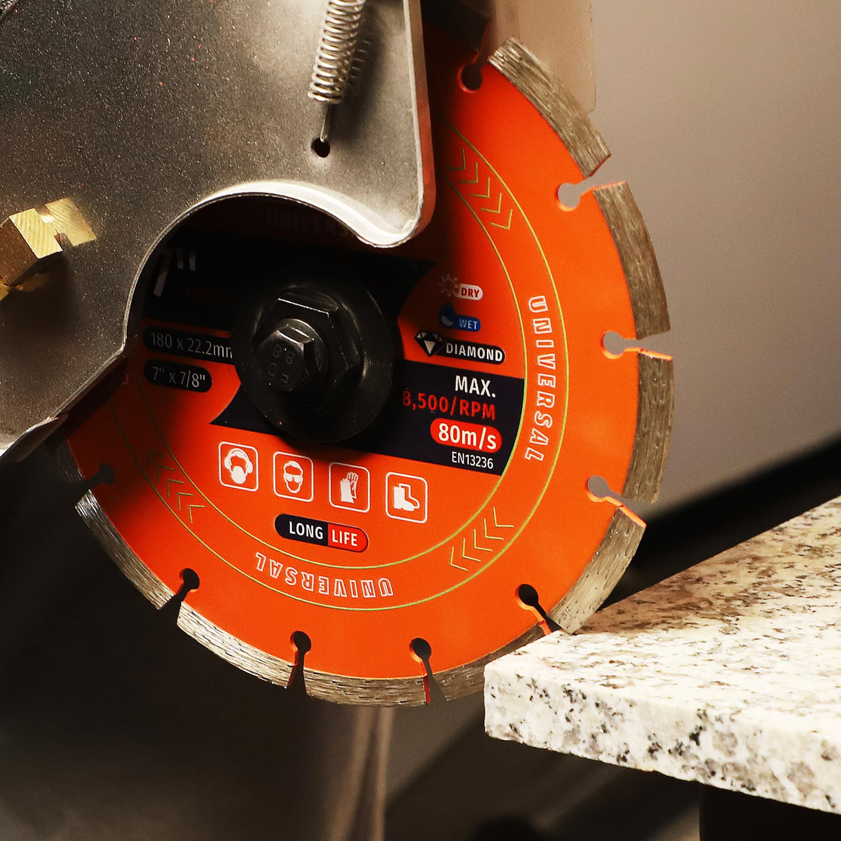 Inwell 2-pack of 7inch segmented blades for reliable stone work.