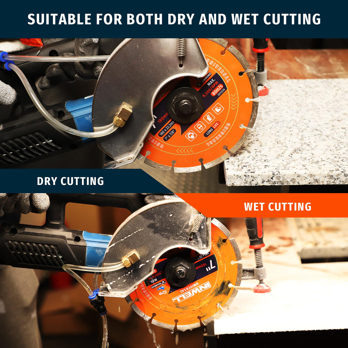 Inwell durable blade with low vibration for demanding cutting jobs.