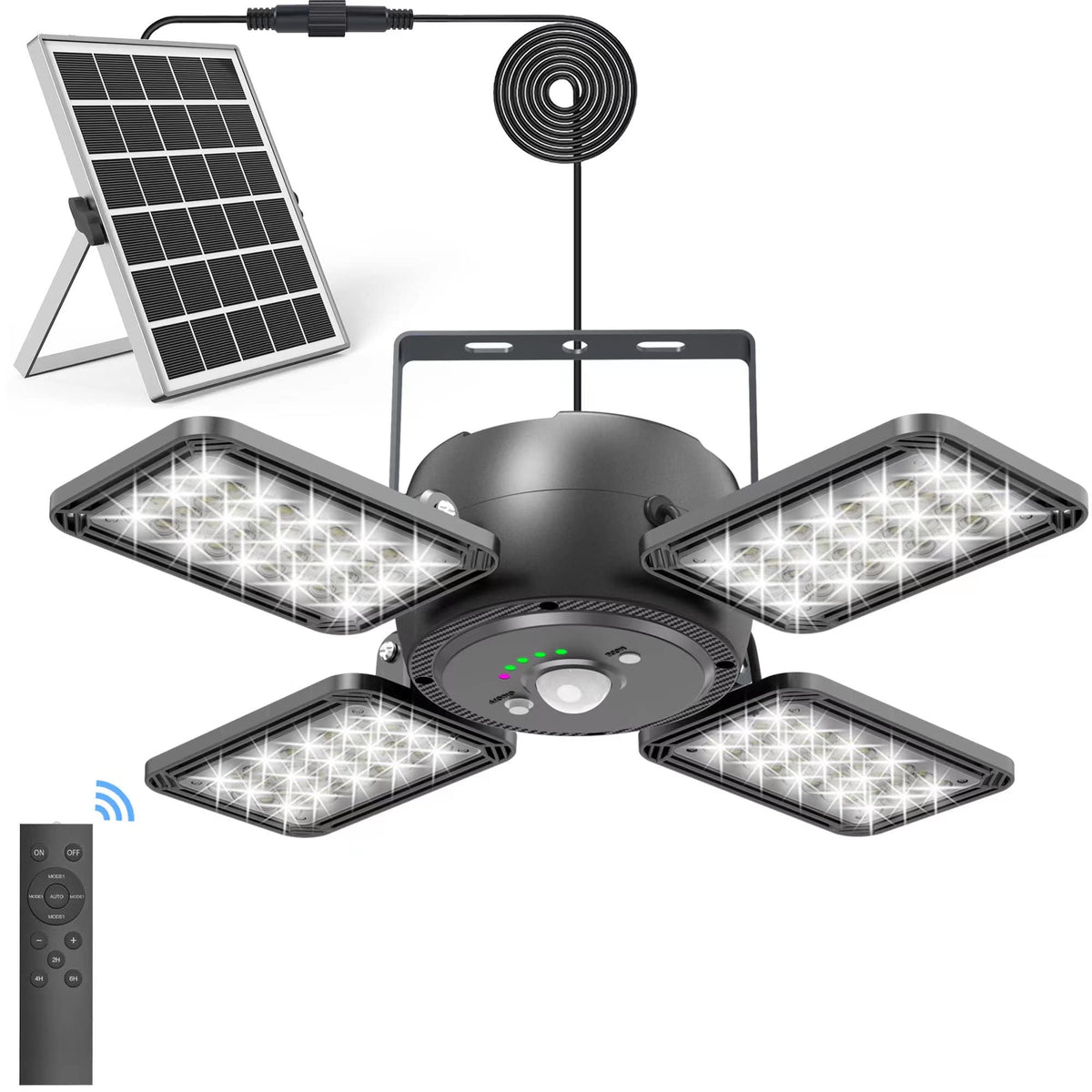 INXPHY Solar Shed Light panel focus for wide-area garage illumination