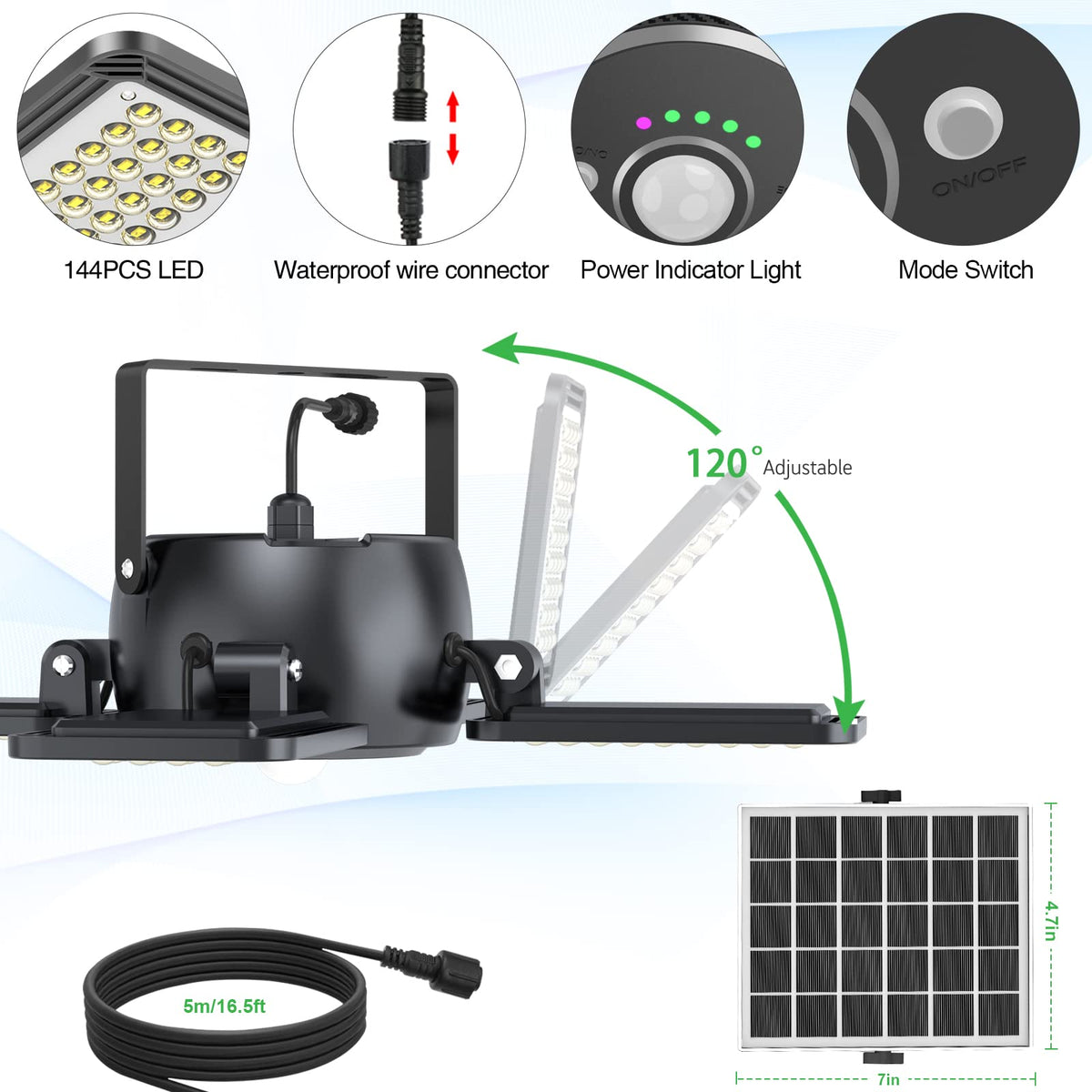 INXPHY Solar Shed Light remote-control usage for quick setting changes