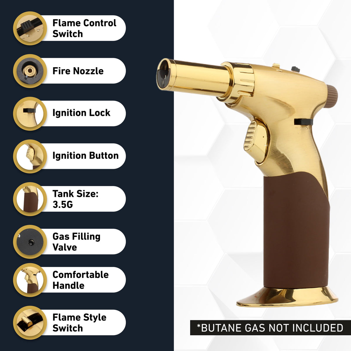 inZaynity compact design torch fits easily in a drawer