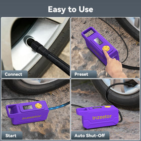 Inzeetor emergency LED light is ready for nighttime tire care