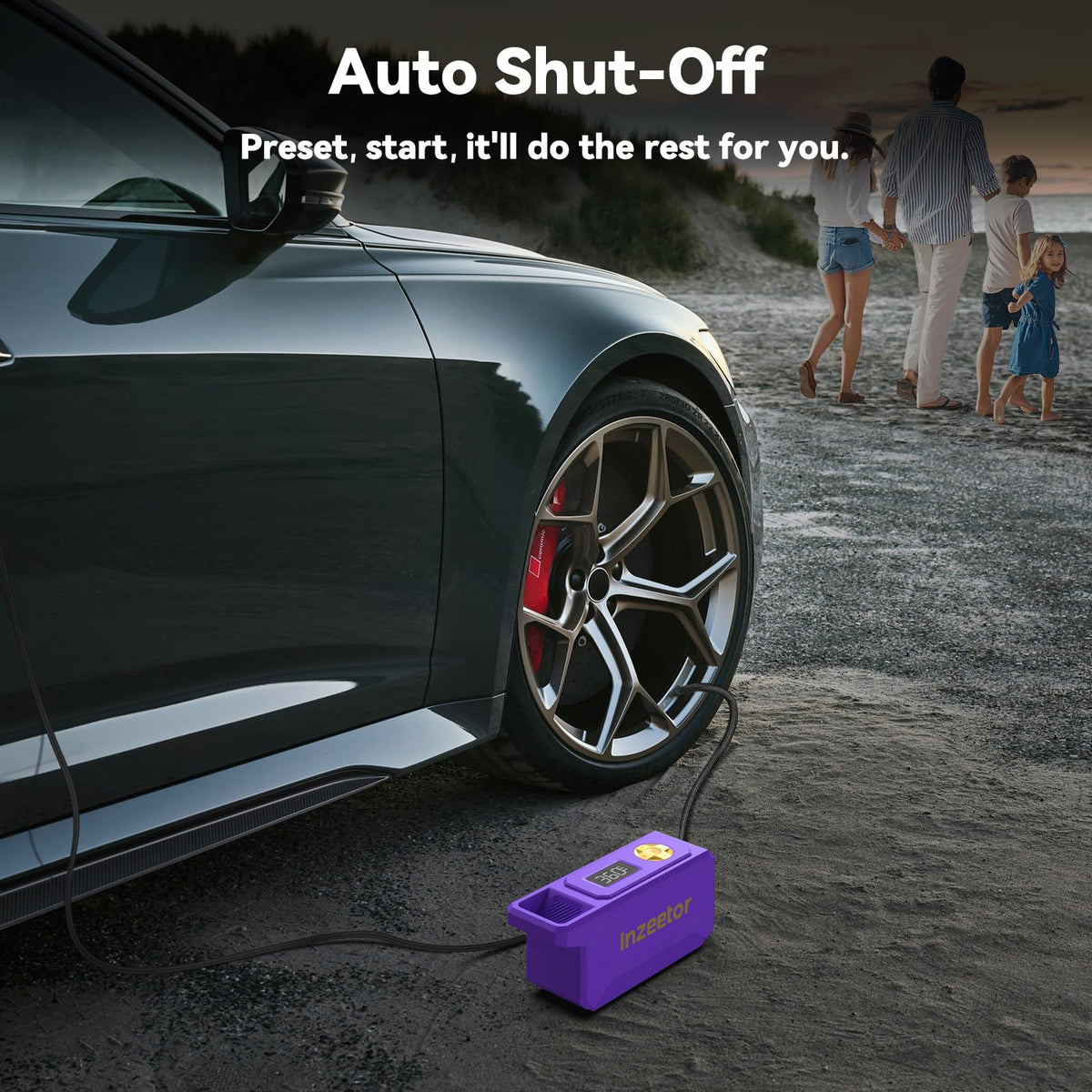 Inzeetor inflator supports continuous four‑tire inflation on the go