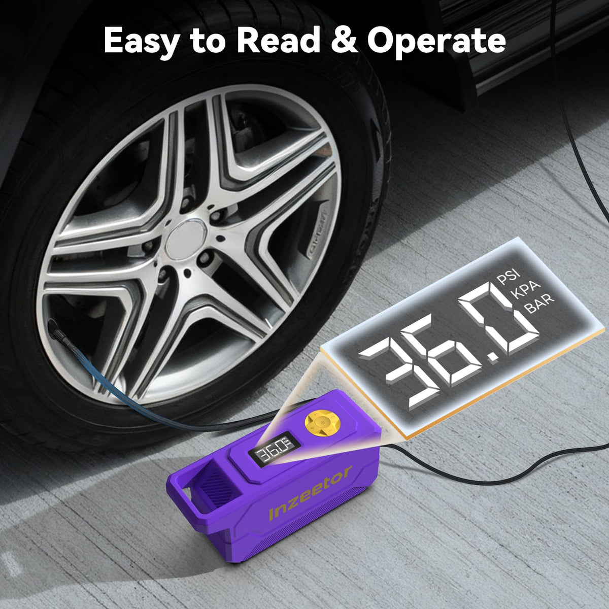 Inzeetor inflator operates with low vibration and low noise