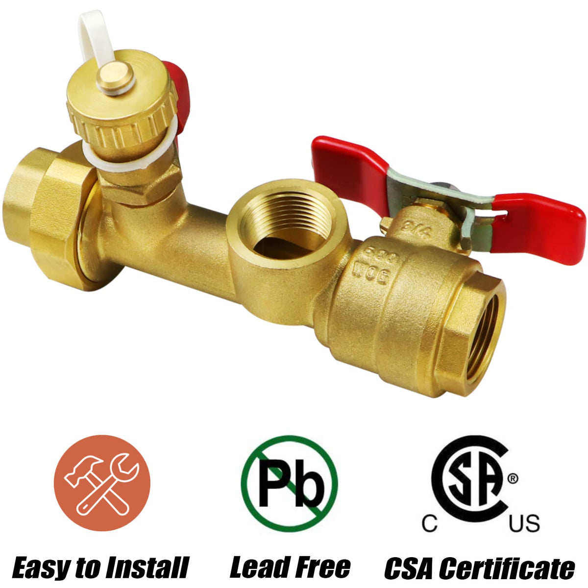 Iococee isolator valve kit cold valve—clear identification for safe operation.