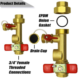Iococee integrated drain valve—easy maintenance access.