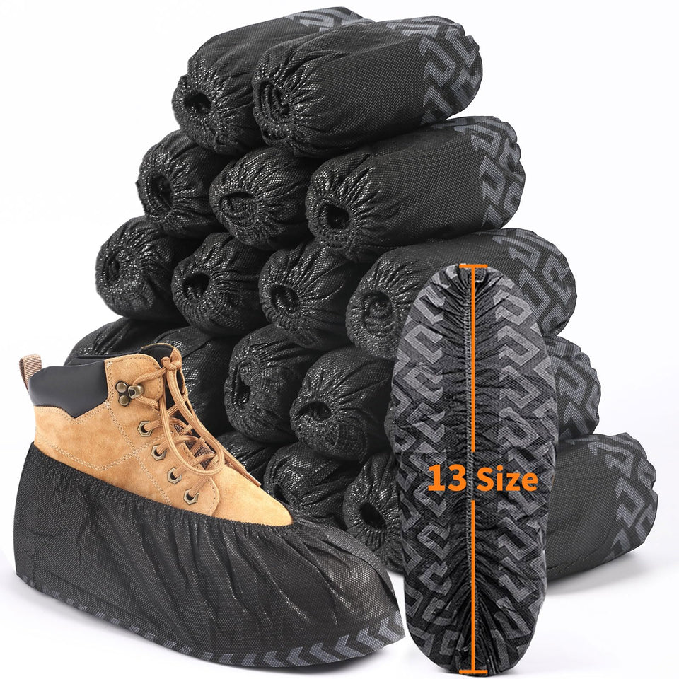 ioiopeak shoe covers universal size with elastic band for comfortable, clean floors.