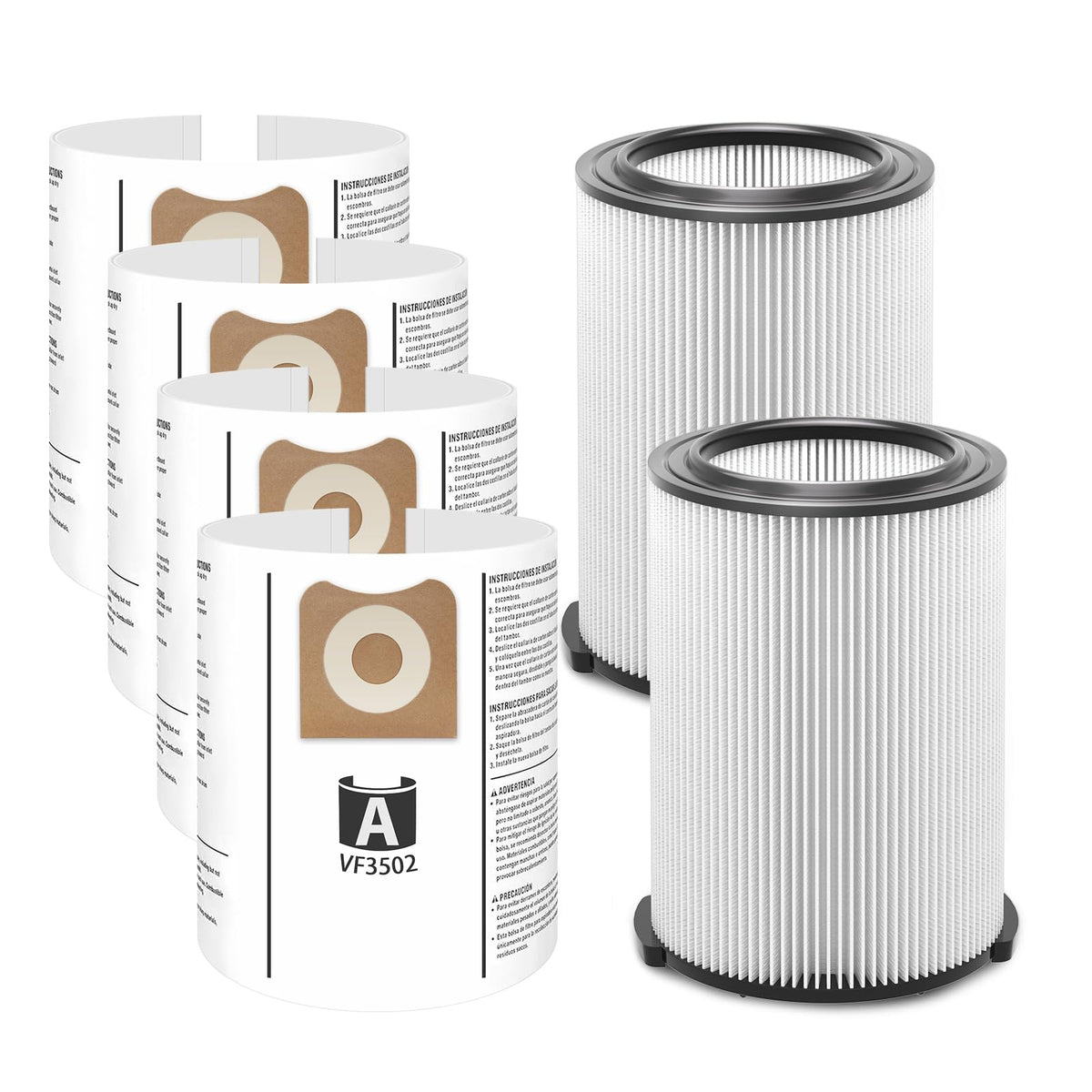 IOYIJOI VF4000 filter pack for RIDGID vacuums improves debris capture and airflow.