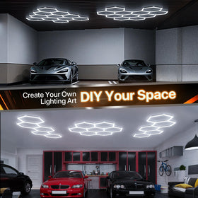Ipackorin hexagon light diffuser preview highlights uniform color rendering and reduced shadows.