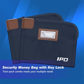 IPO locking pouch for valuables, two-pack, ideal at airports