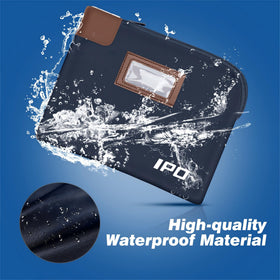 IPO travel money pouch in 11x8.6 inches keeps documents secure