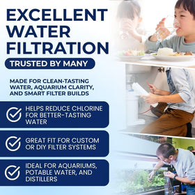 IPW Industries packaging shows bulk refill bags for sustainable filtration.