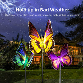 iqytb waterproof garden lights withstand rain and snow while shining