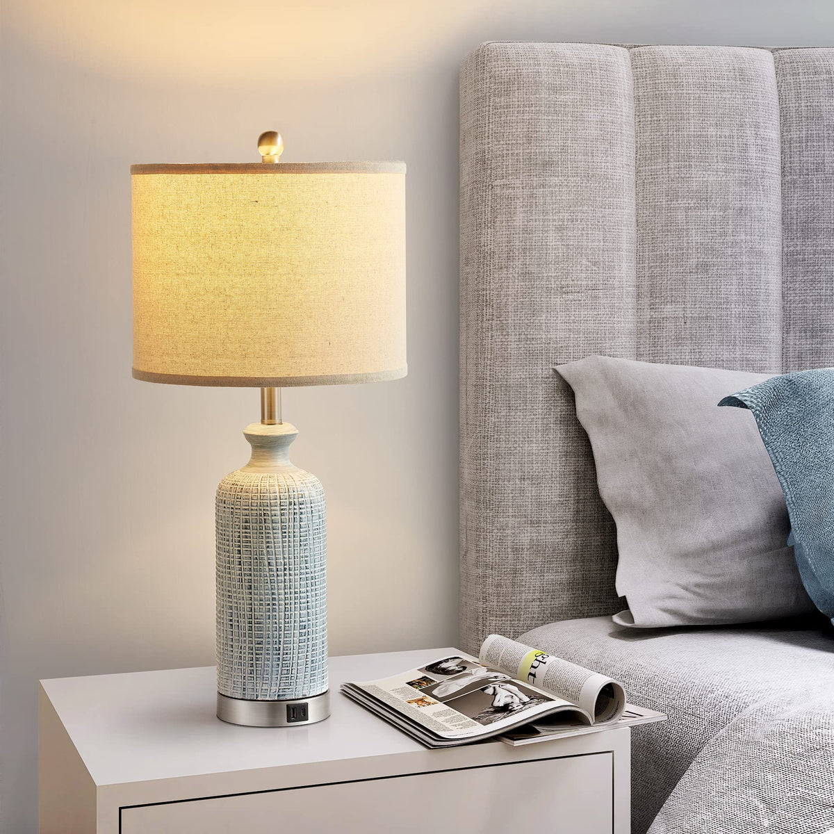 Ireliare 3-way dimmable touch-control lamps for adjustable room lighting.