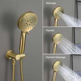 Iriber brass shower holder mounted securely