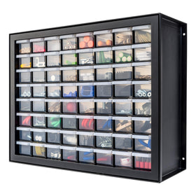 IRIS USA 64-drawer screw organizer front view for easy small parts access.