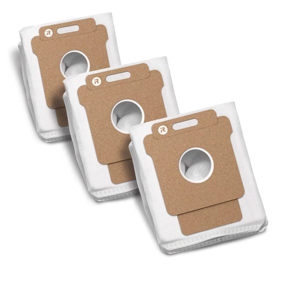 iRobot Roomba dirt disposal bag shown in dock for dustless emptying
