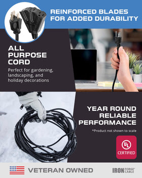 Iron Forge Cable compact design enables easy storage when coiled