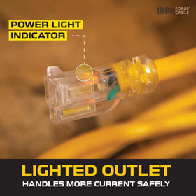 Iron Forge Cable UL-certified extension cord for quality and safety.