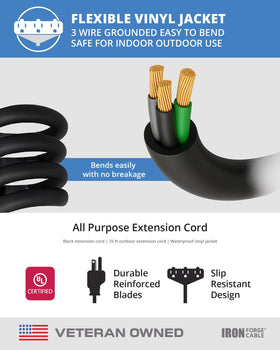Iron Forge Cable UL-certified extension cord for reliable safety and performance
