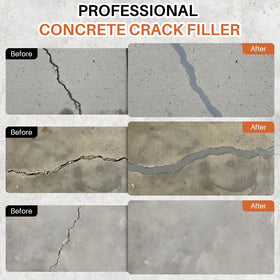 IRONABLE self-leveling crack repair delivers even coverage on horizontal floors.