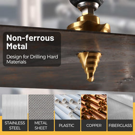 IRONANT HSS titanium coating boosts sharpness and durability for clean cuts.