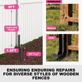 IRONBABE thickened 11-gauge garden stake provides durable plant support.