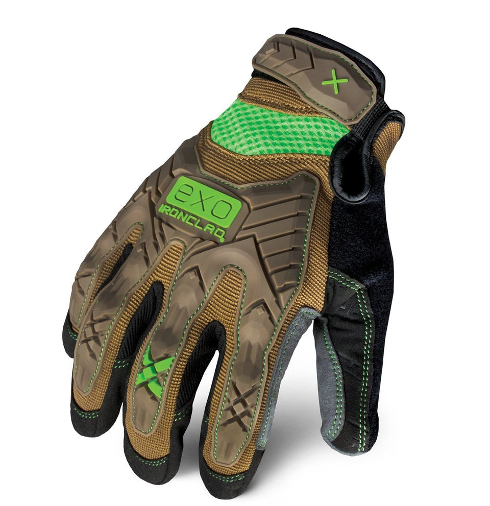 Ironclad EXO2-PIG-04-L brown glove back of hand protection for tough jobs