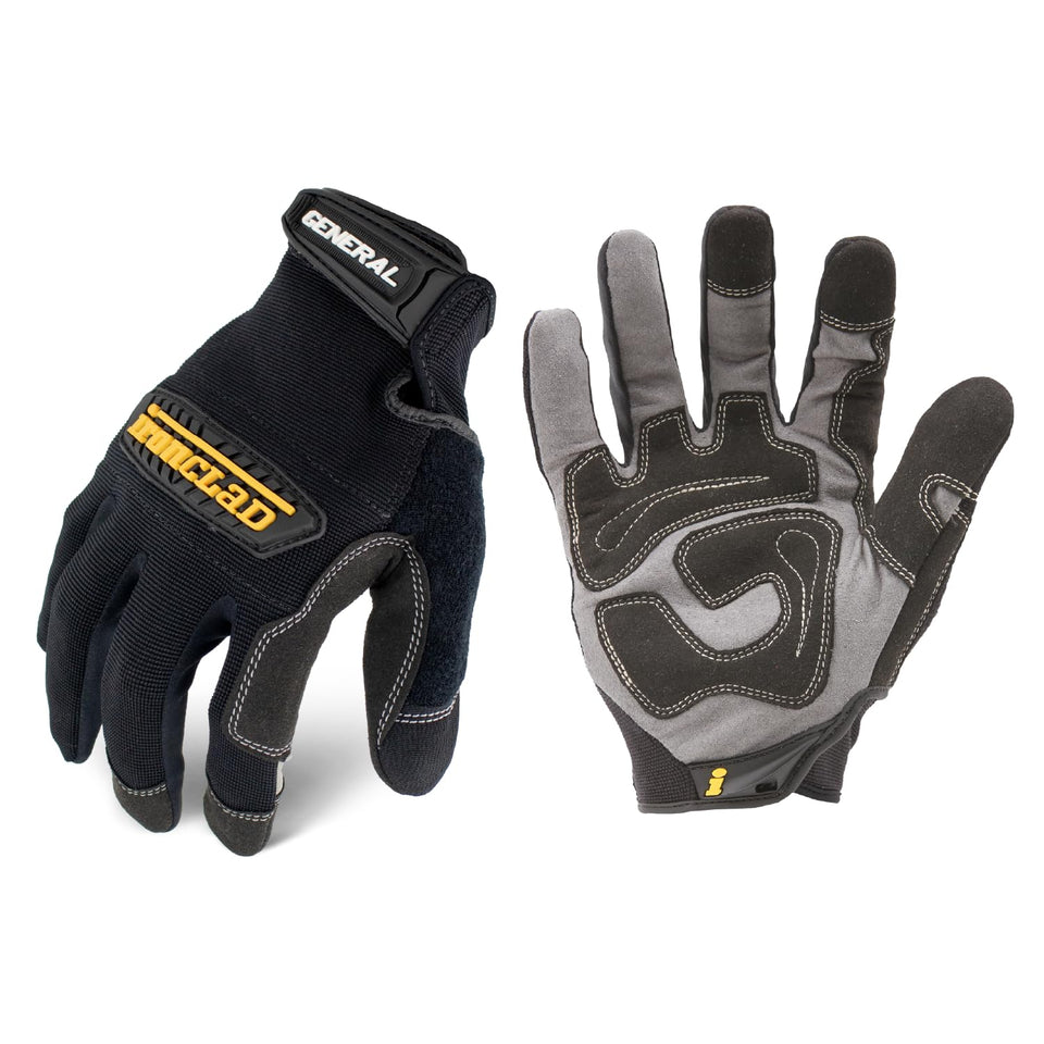Ironclad GUG general utility gloves front view showing reliable grip for heavy tasks
