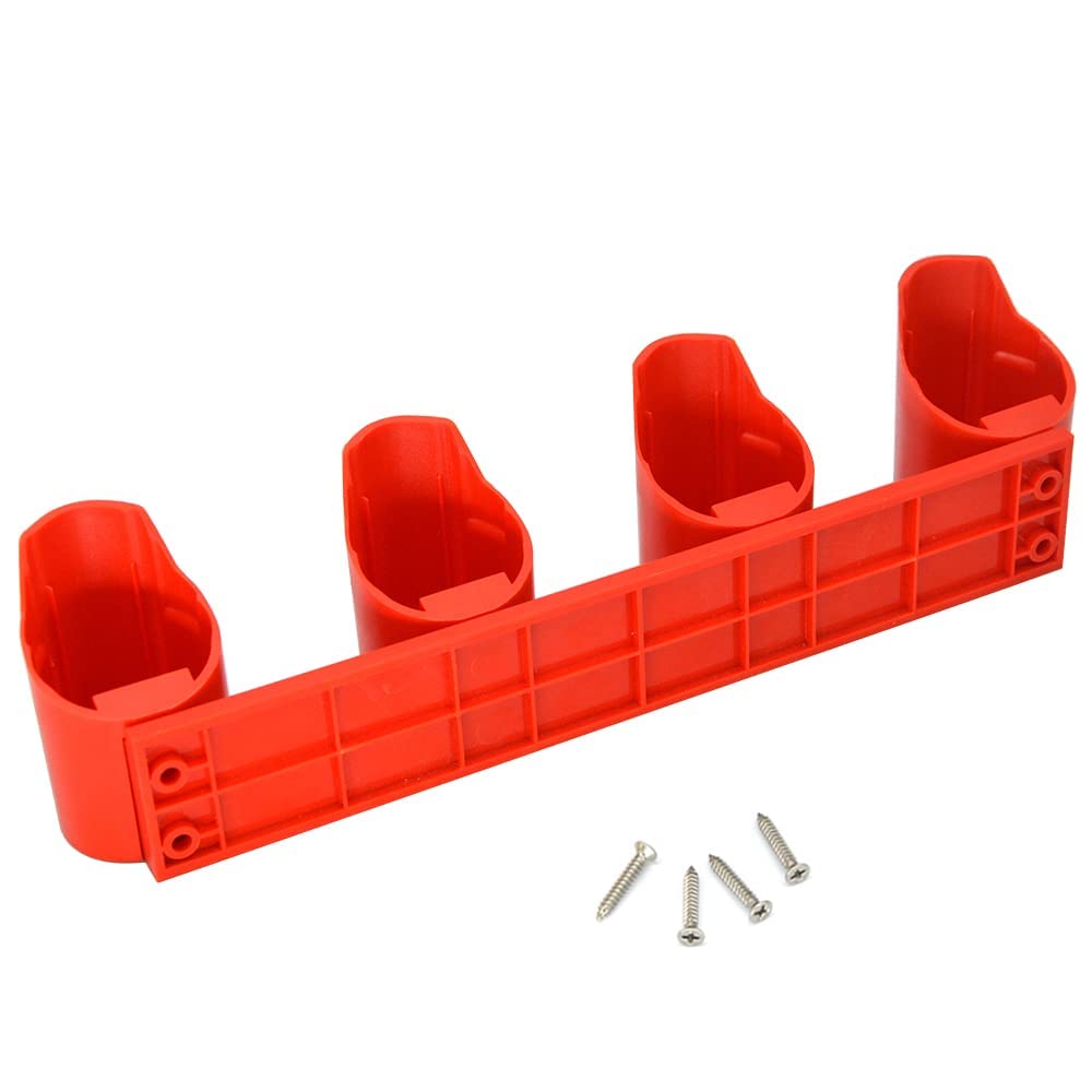 IRONFACE Milwaukee M12 wall mount battery holder keeps batteries secure and within reach.