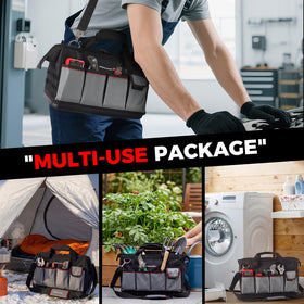 IRONLAND toolbag non-slip feet keep it steady on site.