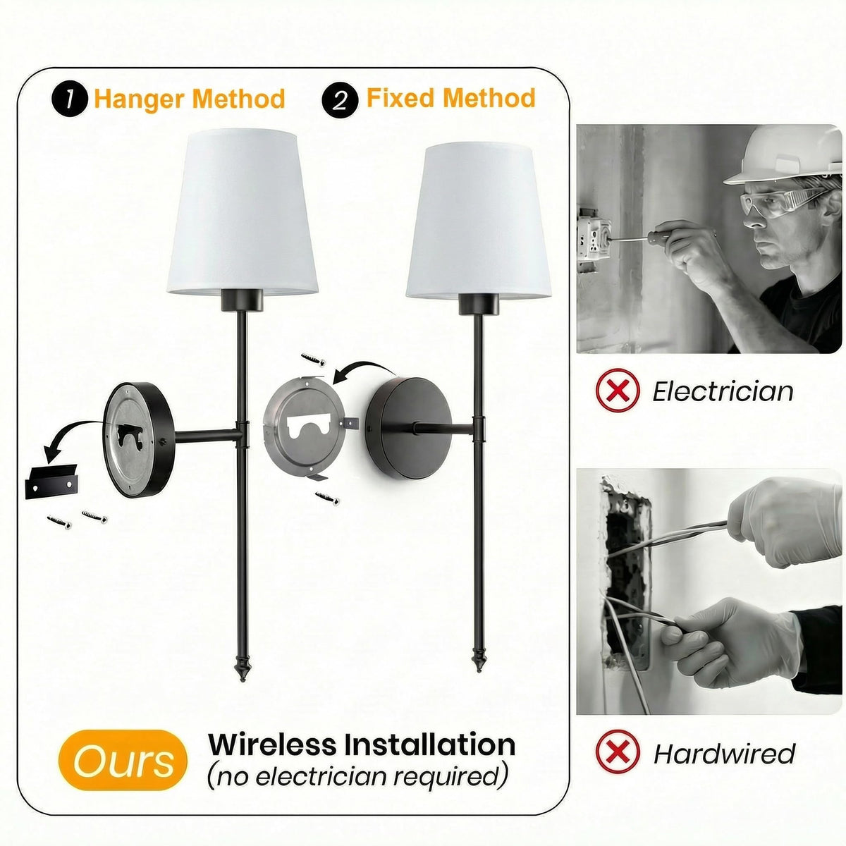 IRONPAX wall sconce color temperature options for warm, neutral, or cool ambiance