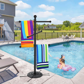 Irrantan hot tub accessories organize towels and gear after a soak