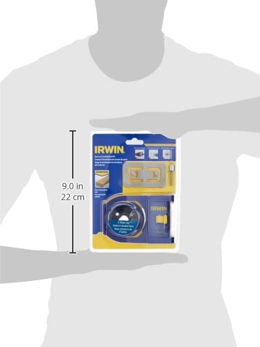 IRWIN adjustable backset supports 2-3/8 and 2-3/4 inch configurations