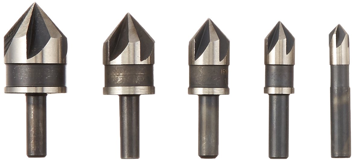 IRWIN countersinks with black oxide finish for corrosion resistance