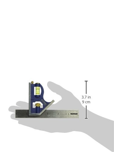 IRWIN combination square highlighting cast-zinc body for lasting durability