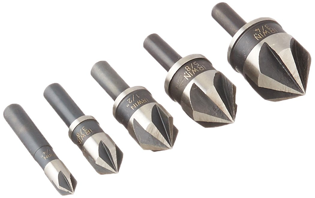 IRWIN countersinks with 82-degree tip for clean countersinking in metal